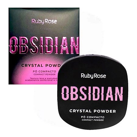 Pó Compacto Cristal Powder PC04 Obsidian - Ruby Rose