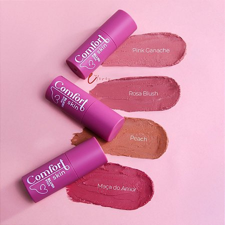 Blush Stick Comfort Skin Cor Pink Ganache - Mahav