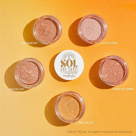Iluminador Solto O Sol Que Lute Cor Raio de Sol - Mahav