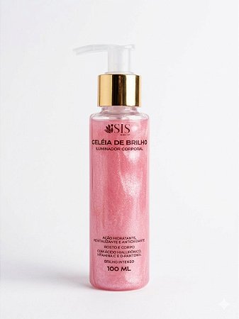 Geleia de Brilho Iluminador Corporal Pink - Isis