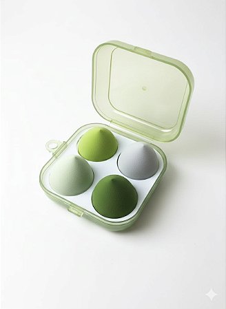 Kit 4 Esponjas Verde no Potinho