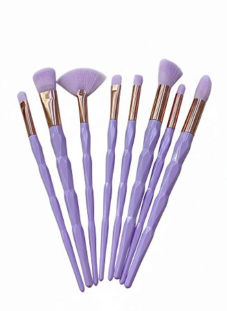 Kit 8 Pinceis Diamonds (COR ALEATORIA)