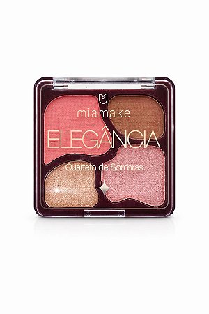 Quarteto de Sombras Elegância Cor 02 Horizonte - Mia Make
