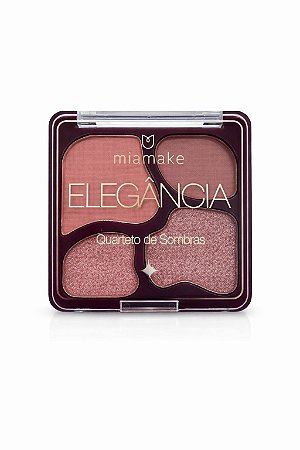 Quarteto de Sombras Elegância Cor 03 Aurora - Mia Make