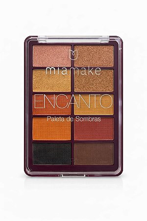Paleta de Sombras com 10 Cores Encanto Cor 01 - Mia Make