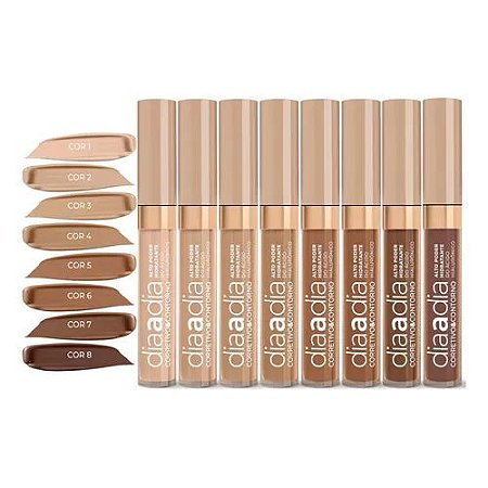 Corretivo & Contorno Líquido Cor 3 - Mahav