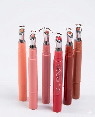 Gloss Tentação Cor Rosa Queimado - Mia Make