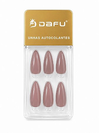Unha Stilleto Autocolante Nude - Dafu
