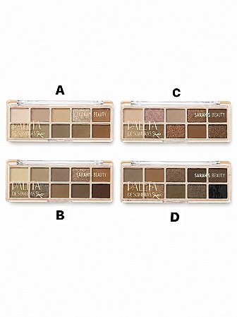 Paleta de Sombras Cor A - Sarah´s Beauty