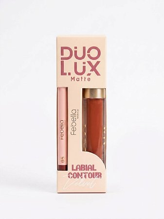 Batom Líquido & Contorno Labial Duo Lux Cor 05 - Febella