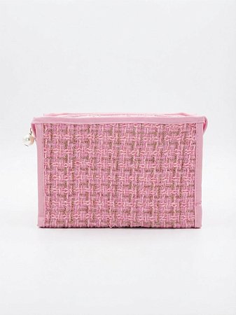Nécessaire Tweed Rosa Claro - N11
