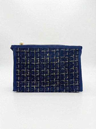 Nécessaire Tweed Azul Escuro - N13