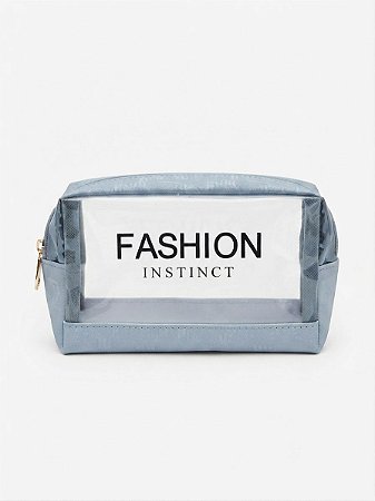 Nécessaire Pequena Fashion Instinct Azul