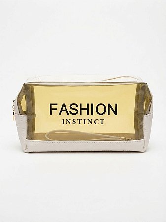 Nécessaire Pequena Fashion Instinct Branco