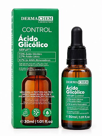 Sérum Facial Ácido Glicólico 30ml - Dermachem