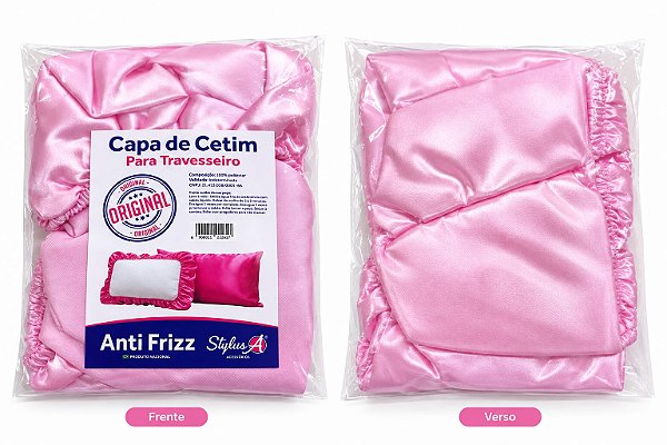 Capa De Cetim Para Travesseiro Rosa Claro