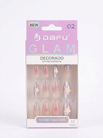 Unha 12 Pçs Decorado Efeito Especiais 02 - Dafu