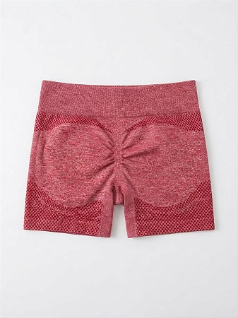 Short Canelado Vermelho