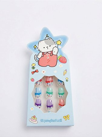 Unha Infantil 12 pçs 01