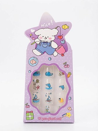Unha Infantil 12 pçs 02