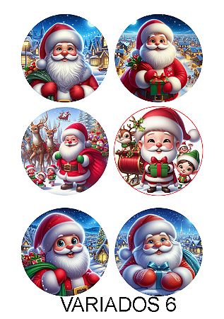 BENTO CAKE NATAL 6 UNIDADES (PAPEL ARROZ)