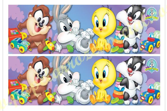 LOONEY TUNES BABY FAIXA LATERAL 001 9 CM