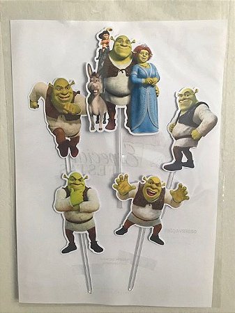 SHREK TOPO DE BOLO (PAPEL FOTOGRÁFICO)