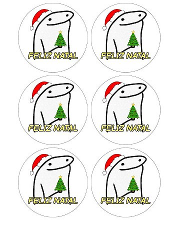 BENTO CAKE FLORK NATAL 002 6 UNIDADES (PAPEL ARROZ)