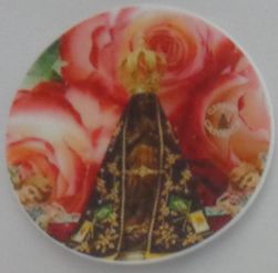 MEDALHÃO CORTADO NOSSA SENHORA APARECIDA 001 (30 UNIDADES)