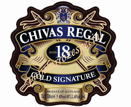 CHIVAS REGAL ROTULO 19 CM