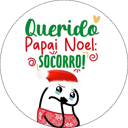 MEME FLORK NATAL 006 (ESCOLHER A MEDIDA) PAPEL ARROZ