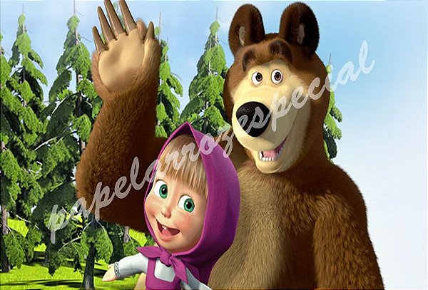 Masha E O Urso 013 A4 Papel Arroz Especial 