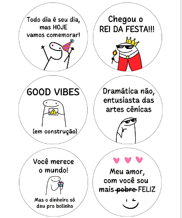 BENTO CAKE MEME 032 6 UNIDADES (PAPEL ARROZ)