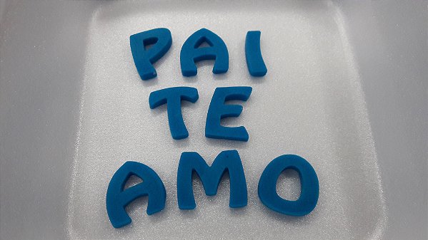 PAI TE AMO AZUL (08 PEÇAS) CONFEITO AÇÚCAR