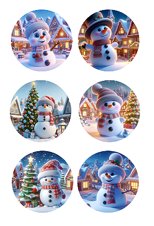 BENTO CAKE BONECO DE NEVE