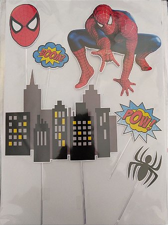 HOMEM ARANHA 001 TOPO DE BOLO (PAPEL FOTOGRÁFICO)