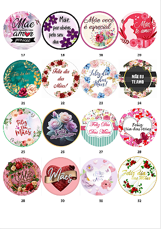 DIA DAS MÃES REDONDO - BENTÔ CAKE, BOLO, PÃO DE MEL (ENVIAR AS REFERENCIAS NAS OBSERVAÇÕES FINAIS)