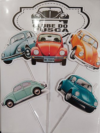 CLUBE DO FUSCA 001 TOPO DE BOLO (PAPEL FOTOGRÁFICO)