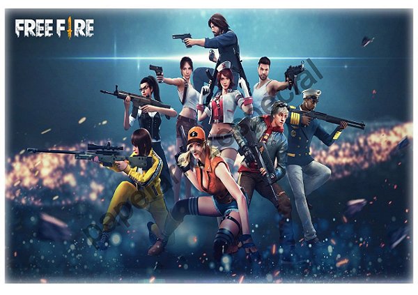 Papel Arroz Free Fire - Personalizado