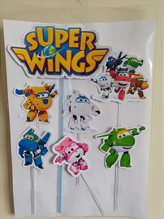 SUPER WINGS 001 TOPO DE BOLO (PAPEL FOTOGRÁFICO)