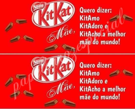 DIA DAS MÃES KIT KAT (PAPEL FOTOGRÁFICO)