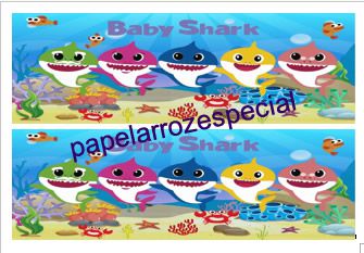 BABY SHARK FAIXA LATERAL 002 9 CM