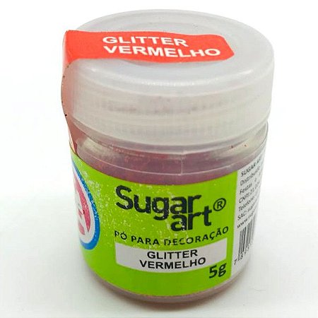 GLITTER VERMELHO 5G (SUGAR ART)