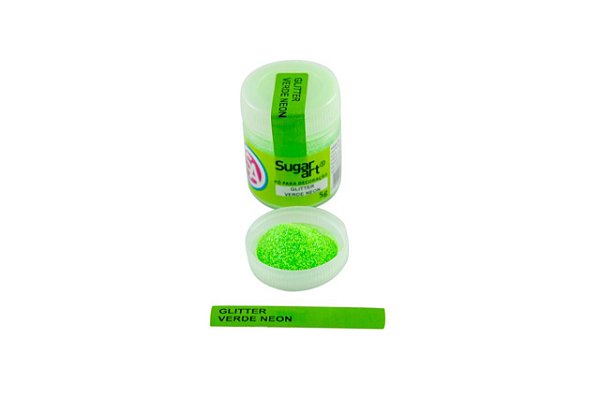 GLITTER VERDE NEON (SUGAR ART)