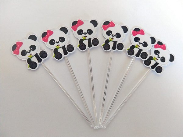 PANDA TAG PARA DOCES (12 UNIDADES)