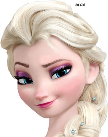 FROZEN PRINCESA ELSA PAPEL PREMIUM (3D) 20 CM - PAPEL ARROZ ESPECIAL