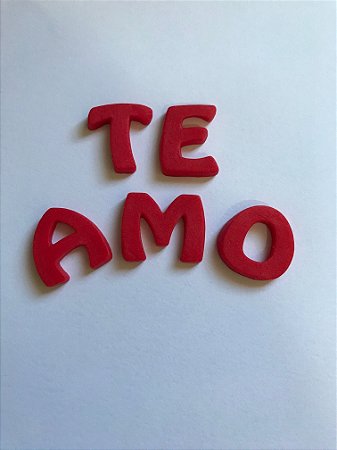 TE AMO (CONFEITO AÇÚCAR)