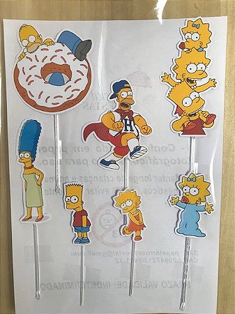 SIMPSONS 001 TOPO DE BOLO (PAPEL FOTOGRÁFICO)