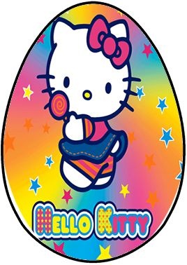 OVO COLHER HELLO KITTY 001 250G (04 UNIDADES FOLHA)