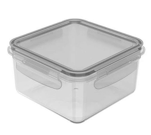 POTE ORGANIZADOR DE GELADEIRA QUADRADO 800ml LINHA CLICK
